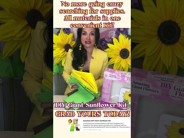 How to make a Giant Sunflower Kit