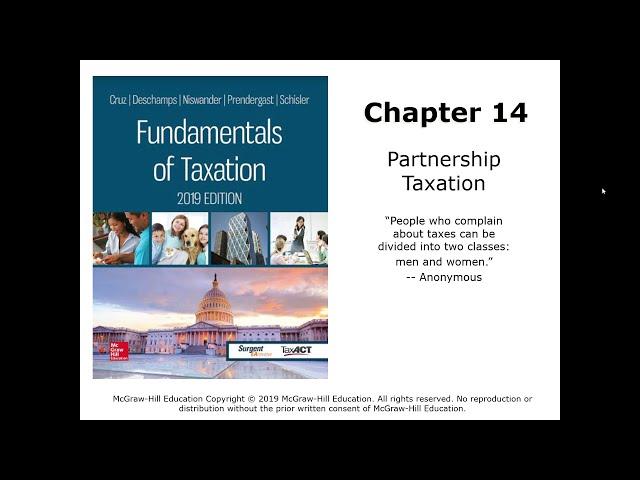 Intro to Partnership Taxation - Fundamentals of Taxation (Cruz)