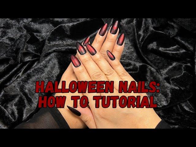 How To Nail Tutorial:  Red Velvety Gothic Nail Art from Box of Night | Maniology LIVE!