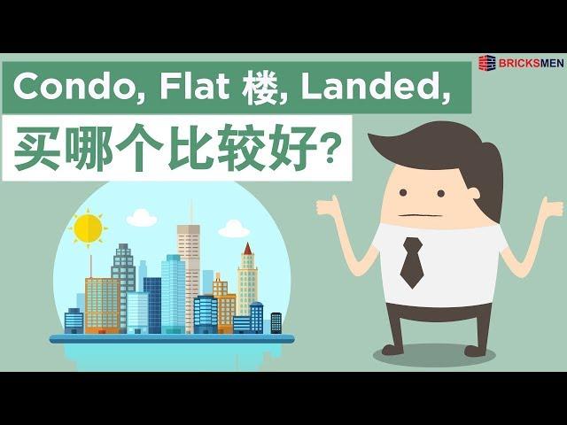 Condo 、Flat 楼 、Landed, 买哪个比较好?