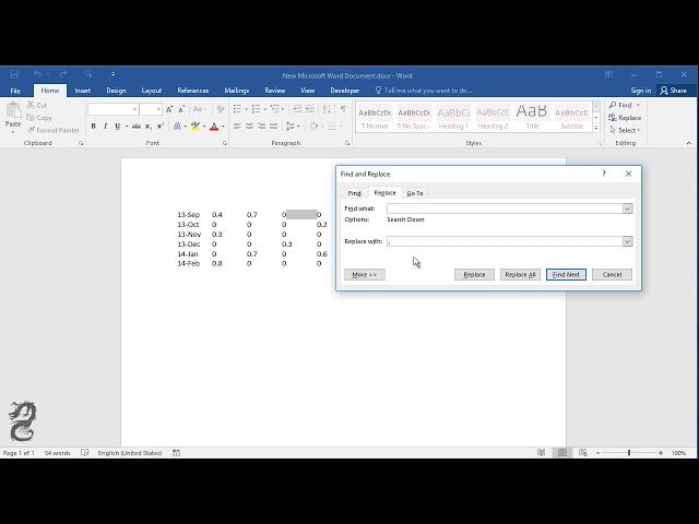 How to use Find and replace text in Word
