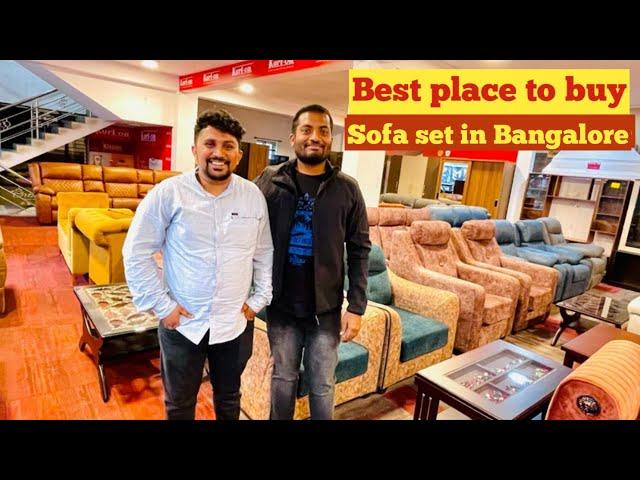 Best place to buy furniture in Bangalore | Furniture market | Kannada Vlog | Recliner Sofa for sale