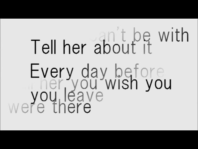 Billy Joel Tell Her About It lyrics