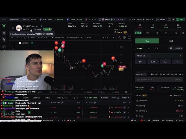 This strategy made me $1,467 today in just 2 hours Memecoins Trading LIVE Day 45