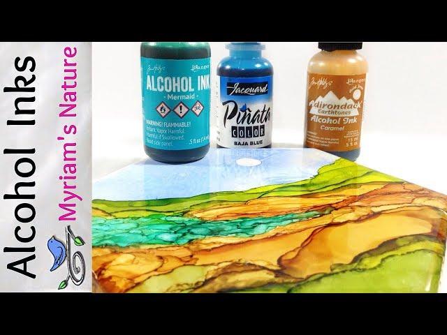 36]  ALCOHOL INK : Getting Started - INFO - DEMOS - How to Use Alcohol Inks for Beginners