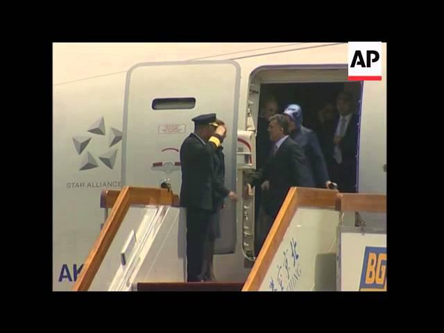 Turkish President Abdullah Gul arrives for state visit