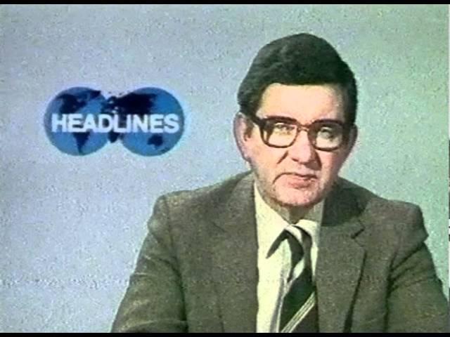 News Headlines BBC1 Richard Baker 1981