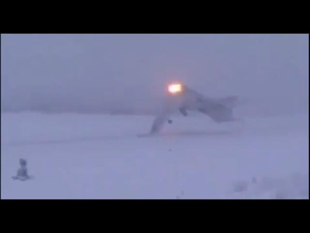 Footage of Russian Tu 22M3 Bomber crashing in Olenegorsk | Aviation Club