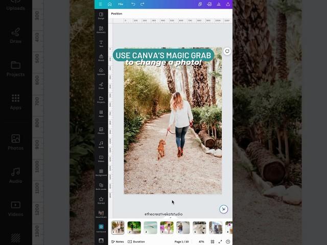 Change your photos with Canva’s Magic Grab!🪄