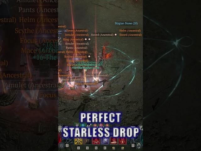 PERFECT 4GA Ring of Starless Skies | Diablo 4 Necromancer Build Season 5 #skulm #shorts #necromancer