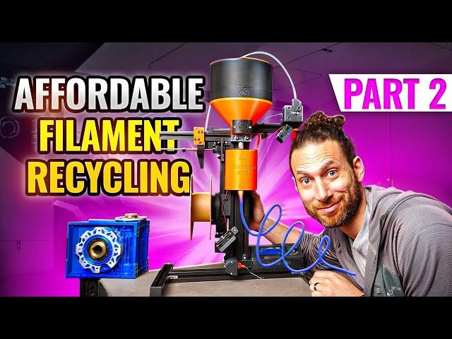 Affordable Filament Recycling Pt. 2: DIY Shredder + Extruder