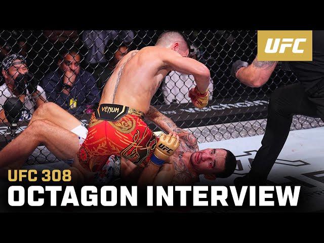 Ilia Topuria Octagon Interview | UFC 308