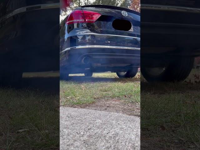 2015 VW Passat TDI  Rawtek straight pipe exhaust cold start