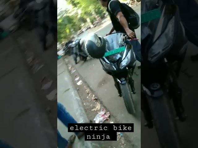 new electric bike ninja 300 #Vikas v.k editing bike please subscribe and like