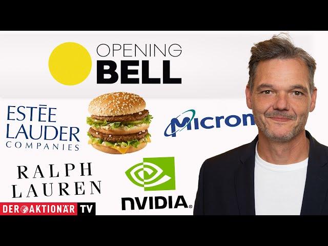 Opening Bell: Micron Technology, ASML, Nvidia, Intel, McDonald's, Estée Lauder, Ralph Lauren