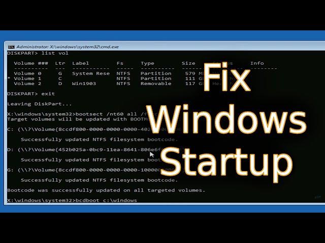 How to Fix Startup Repair in Windows 10 | System Reserved