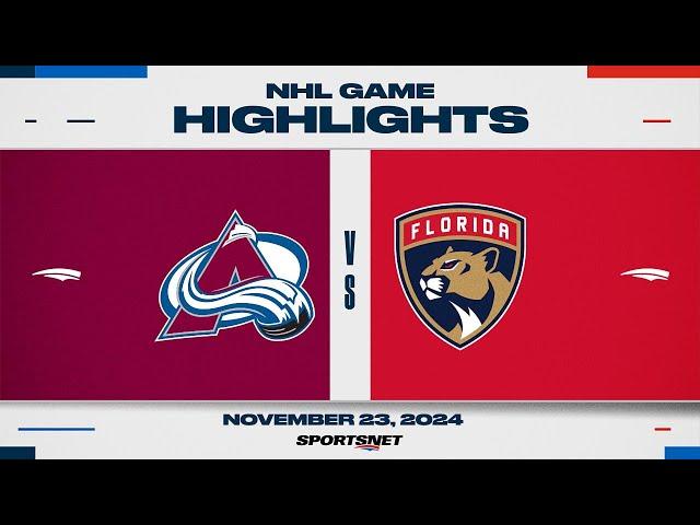 NHL Highlights | Avalanche vs. Panthers - November 23, 2024