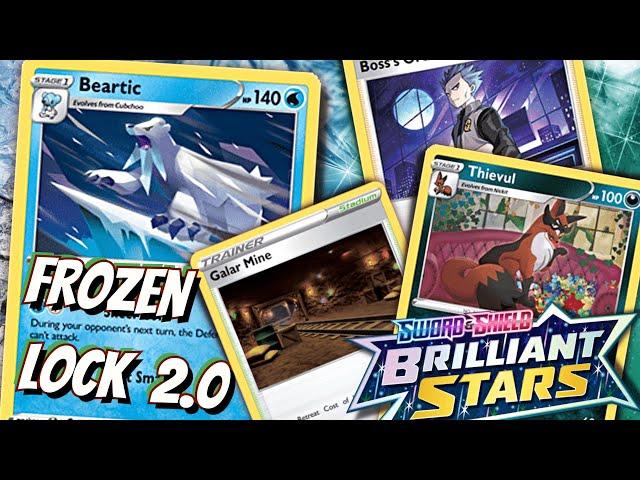 Beartic Control Deck. ‍️ W/ Galar Mine & Thievul. PTCG Online Gameplay. Brilliant Stars