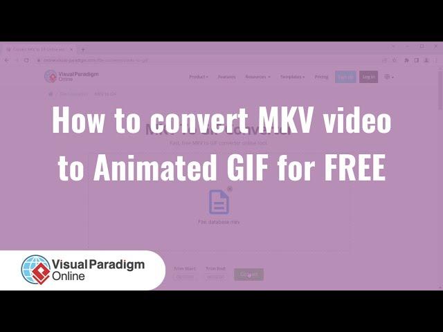 How to Convert MKV Video to Animated GIF for FREE