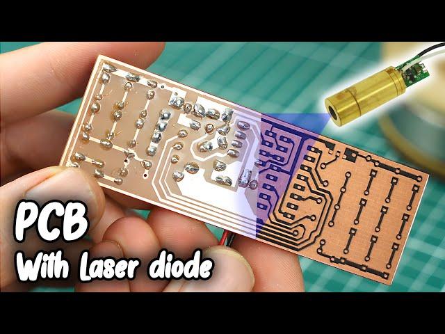 INCREDIBLE ONLY 4W of 40W to make PCB with diode laser engraver