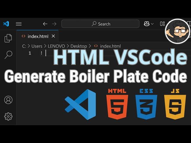 HTML Boiler Plate vscode