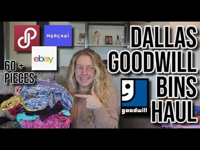 Dallas Goodwill Outlet Bins Thrift Haul To Resell On Poshmark Ebay Mercari For A Profit! 60+ Pieces