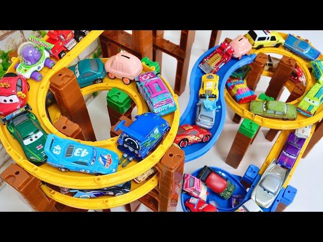 Disney Pixar Cars tomica toys 個性豊かなカーズのミニカーを使ってトミカシステムの坂を走らせますよ〜