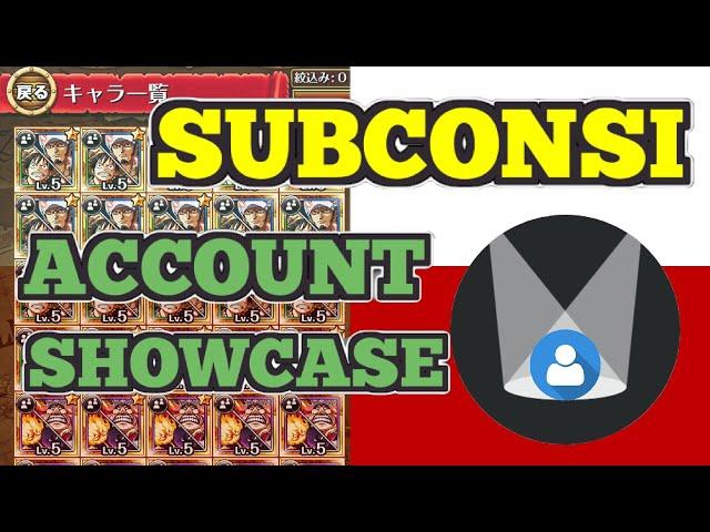 Subconsi Account Showcase (Jan 23rd 2022) OPTC アカウント 展示 トレクル One Piece Treasure Cruise