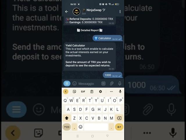 Guadagno online con bot telegram facile e con investimenti minimi di 1 trx Gogo!!