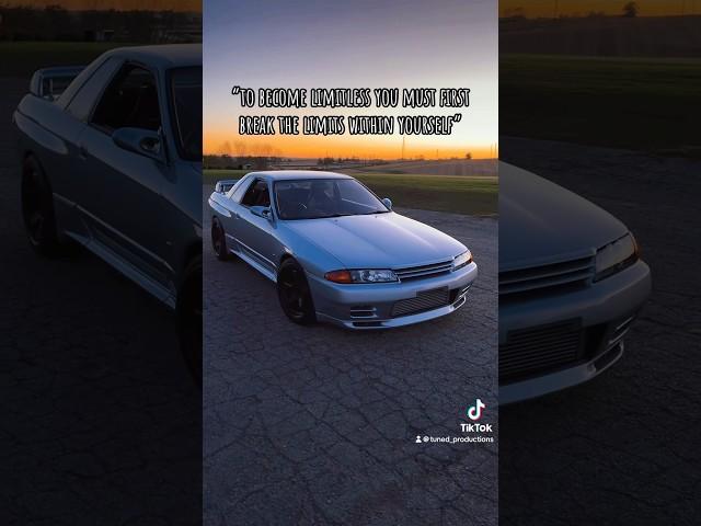 Break the limits within yourself. #fyp #foryou #nissan #r32 #gtr #skyline #clean #car #build #turbo