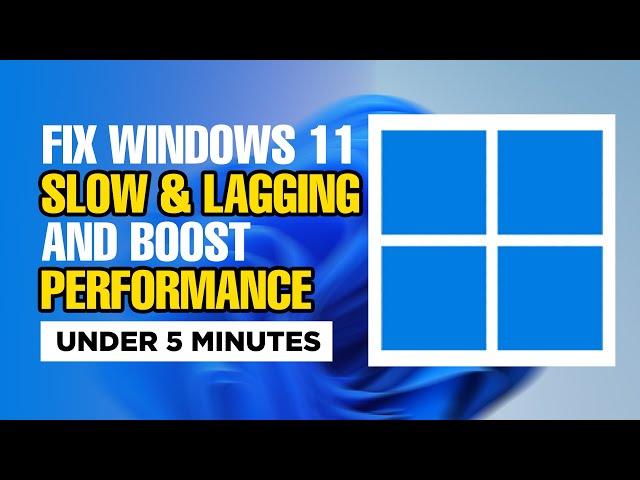 How To Fix Windows 11 Lagging and Slow Problem (2025)