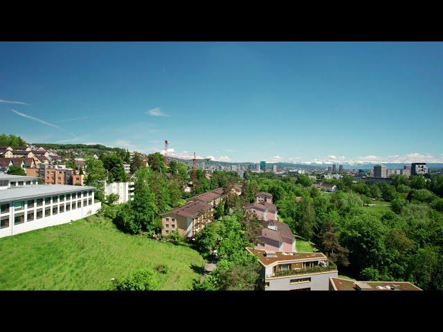 Drone flight over Höngg (Zurich) & Oberengstringen/ Unterengstringen, Switzerland (4k)