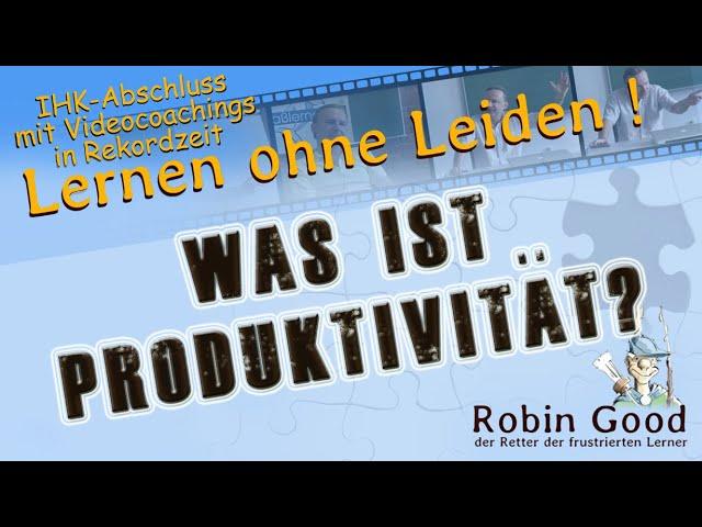 Was ist Produktivität?