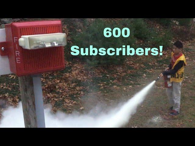 600 Subscriber Special | Real Fire Simulation with Fire Alarm and Fire Extinguisher Activations!