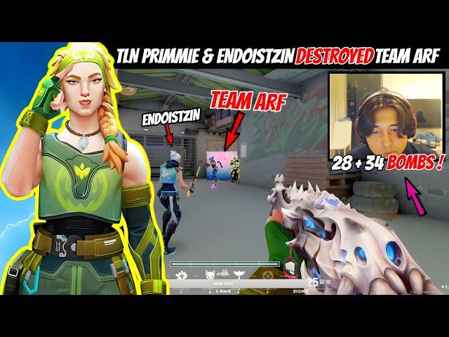 TLN Primmie Playing Initiator Role Skye & Drops 28 Bombs with endoistzin in Ranked | Valorant