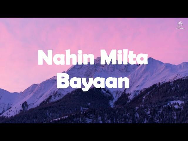 Nahin Milta - Bayaan | Lyrics | Retro Harmonics