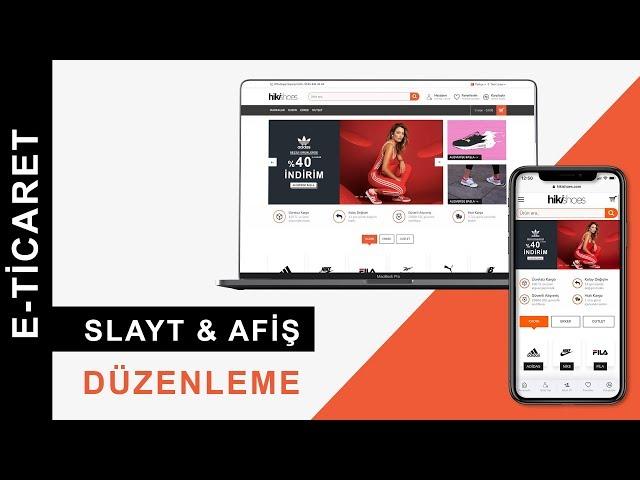 Slayt ve Afiş Düzenleme | A’dan Z’ye E-Ticaret Sitesi Kurma