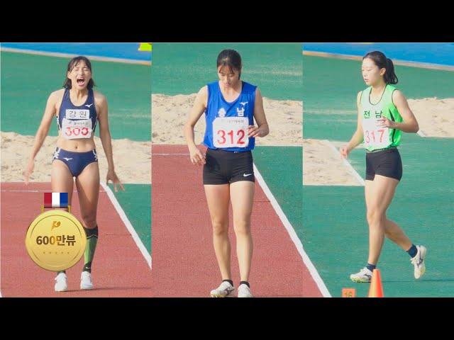 Long jump of college students in Korea!