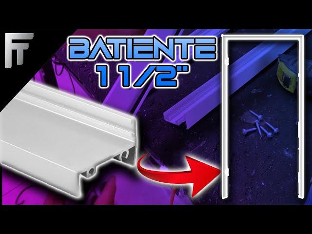 Cómo hacer un contramarco para puerta de Aluminio con BATIENTE de una y media, perfil batiente 1/1/2