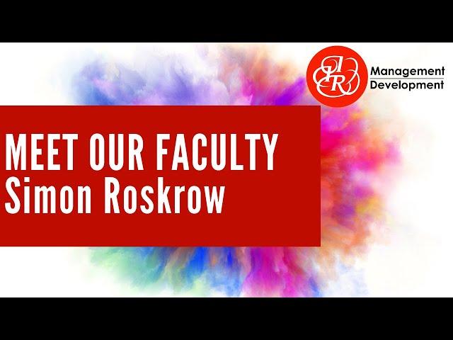 Meet IIR Management Development's Trainer Simon Roskrow