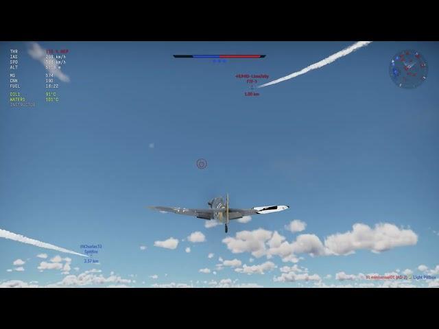 Bf-109 G14 Over 1km Snipe