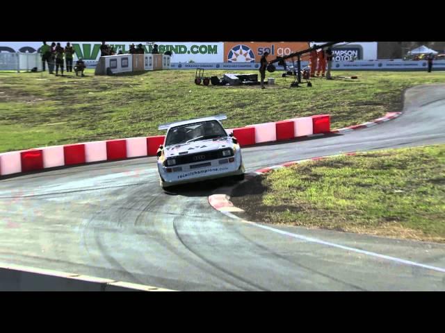 Stig Blomqvist + Audi S1 Quattro = Scandinavian Flick (Race Of Champions 2014 Barbados)