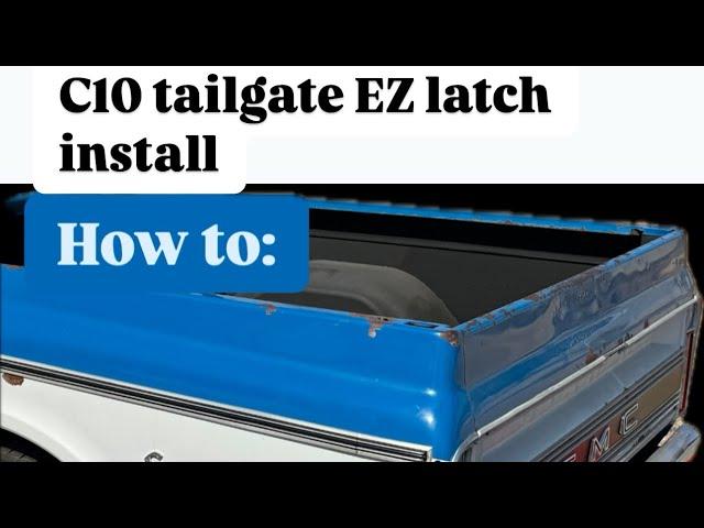 Tre 5 Custom tailgate latch kit. How To.