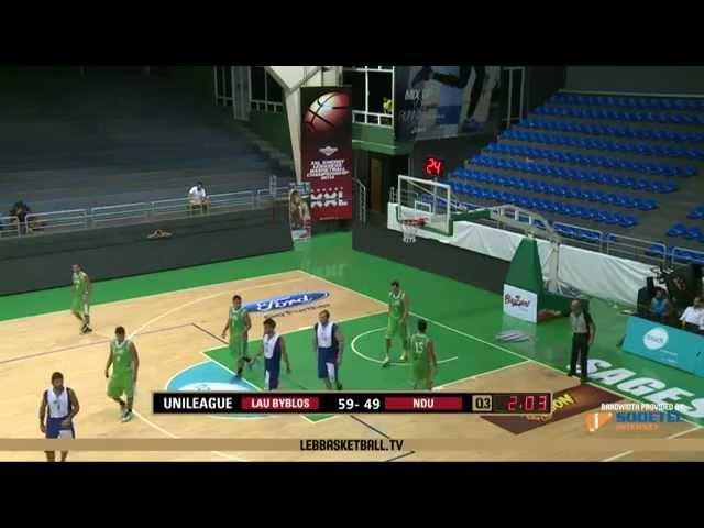 2014 UniLeague Men Basketball Final - LAU BYBLOS VS NDU