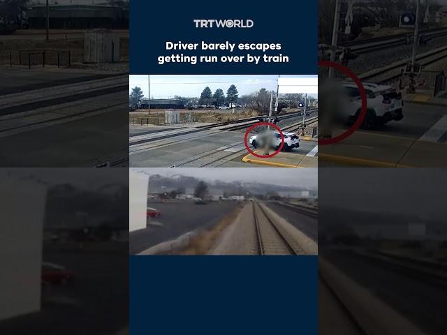 Train crashes into SUV rear-ended onto train tracks in Utah