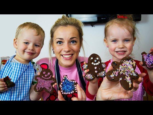 Baking Christmas COOKIES & Decorating with Gaby and Alex