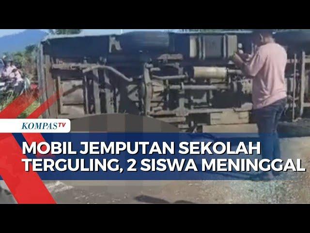 Mobil Antar Jemput Sekolah Terguling, 2 Siswa SD Meninggal