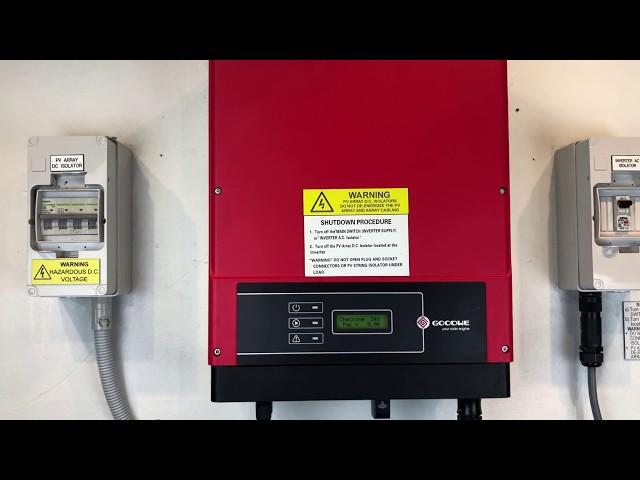 GoodWe Solar Inverter Isolation Fail Error Message