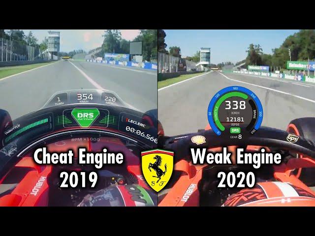 Cheat Engine vs Weak Engine - Ferrari in Monza