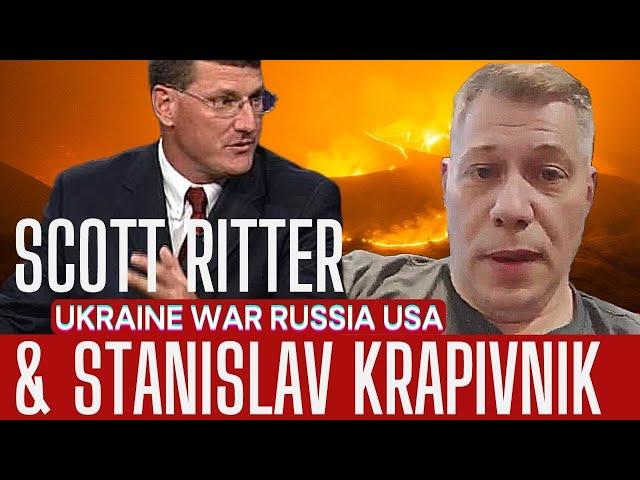 SCOTT RITTER WITH RUSSIAN AMERICAN FORMER US OFFICER STANISLAV KRAPIVNIK #war